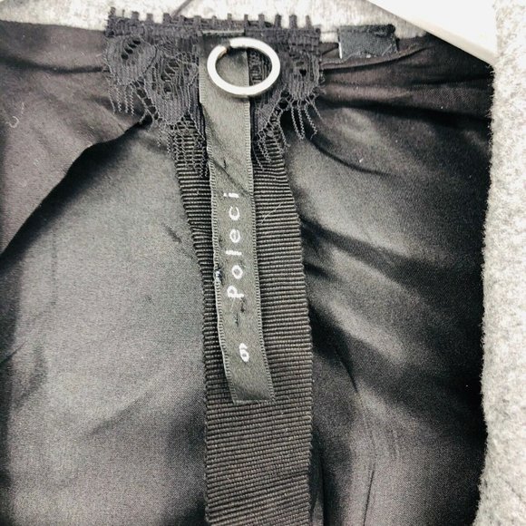 Poleci Wool Cashmere Leather Coat - Picture 4 of 10